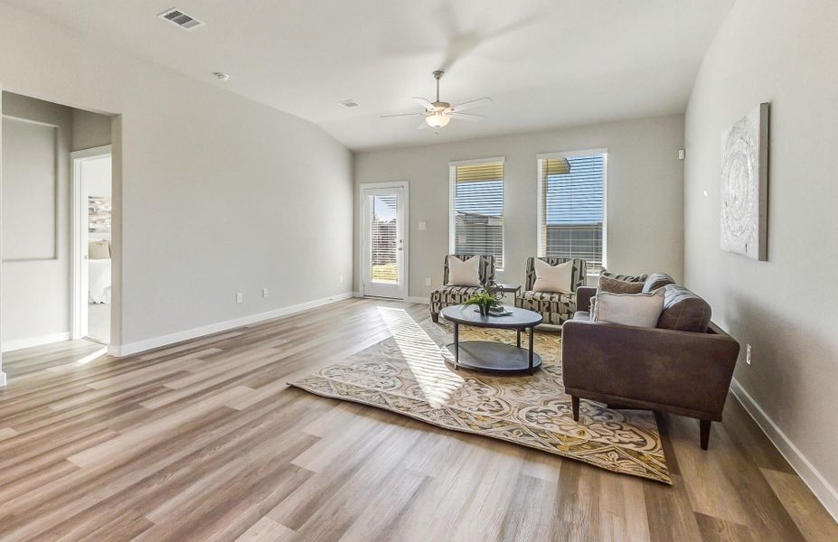 Furnished interior view inside a new home in Sundance Cove - Premier Series, Crosby (Image 13).
