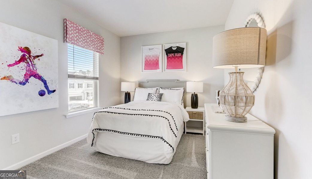 Furnished interior view inside a new home in Bryson Farms, Byron (Image 16). Furnished interior view inside a new home in Bryson Farms, Byron (Image 16).