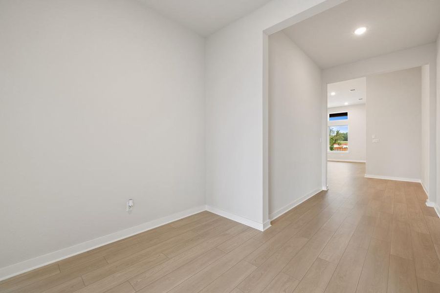 Spacious, unfurnished interior of a new home in Capitol Collection at Lariat, Liberty Hill (Image 18). Spacious, unfurnished interior of a new home in Capitol Collection at Lariat, Liberty Hill (Image 18).