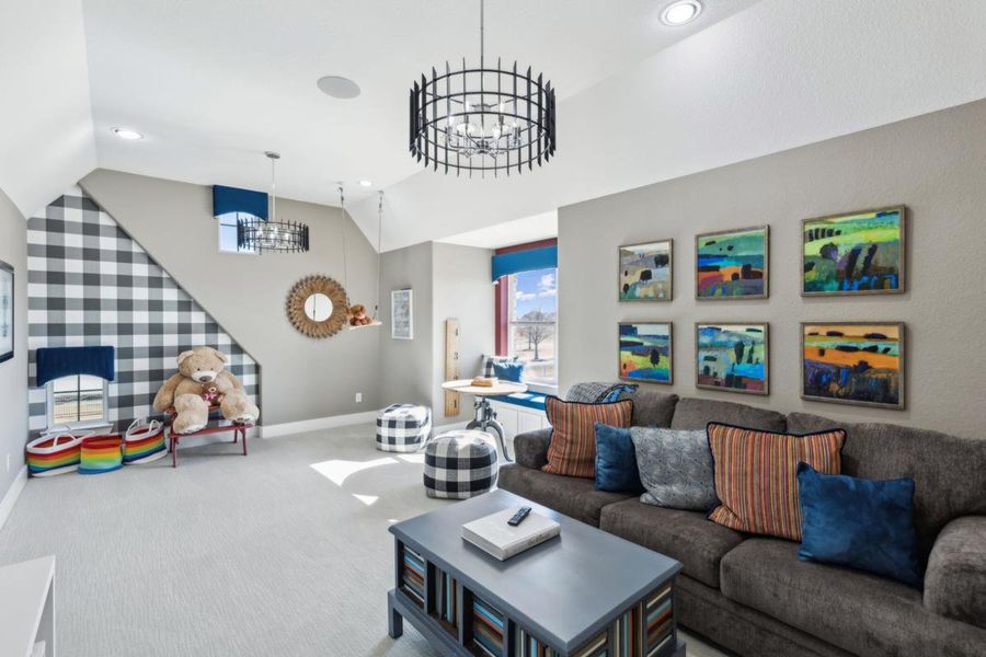 Furnished interior view inside a new home in South Pointe, Mansfield (Image 24). Furnished interior view inside a new home in South Pointe, Mansfield (Image 24).