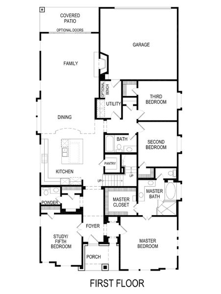 2D floor plan layout for the Royal R (w/Game) by First Texas Homes in Villages of Creekwood, Frisco, TX (Image 4). 2D floor plan layout for the Royal R (w/Game) by First Texas Homes in Villages of Creekwood, Frisco, TX (Image 4).