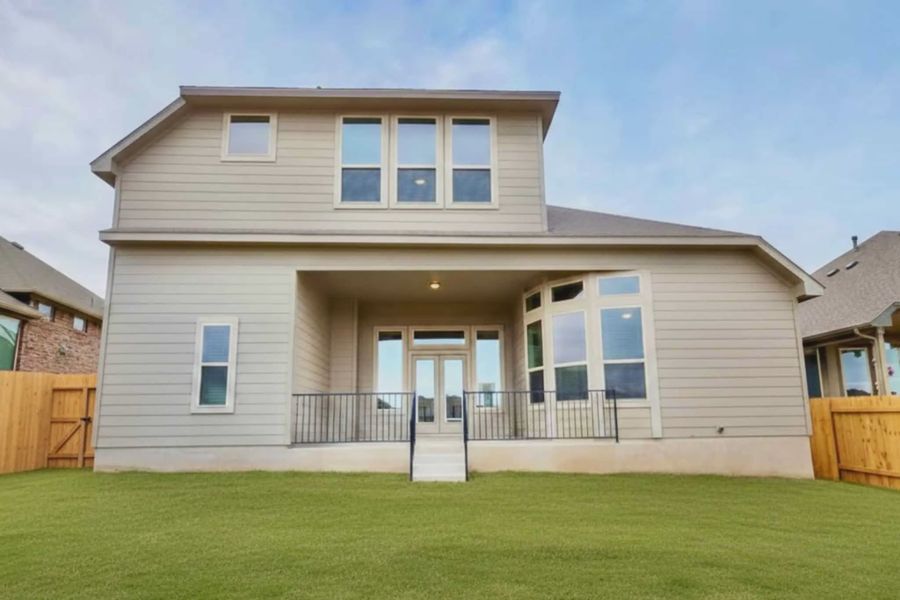 Representative exterior details of a home built from the Owen by Chesmar Homes in Highland Village, Georgetown (Image 2). Representative exterior details of a home built from the Owen by Chesmar Homes in Highland Village, Georgetown (Image 2).