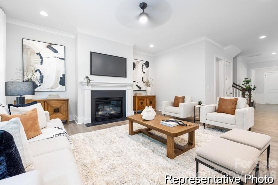 Furnished interior view inside a new home in Whispering Hills, Locust (Image 4).
