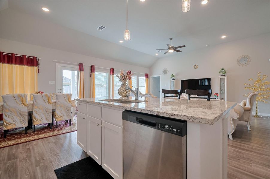 Furnished interior view inside a new home in Marvida, Cypress (Image 36).