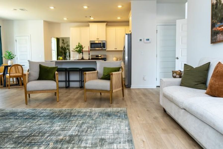 Representative furnished interior of a home built from the Graham by Piedmont Residential in Hampton Ridge, Jefferson (Image 28).