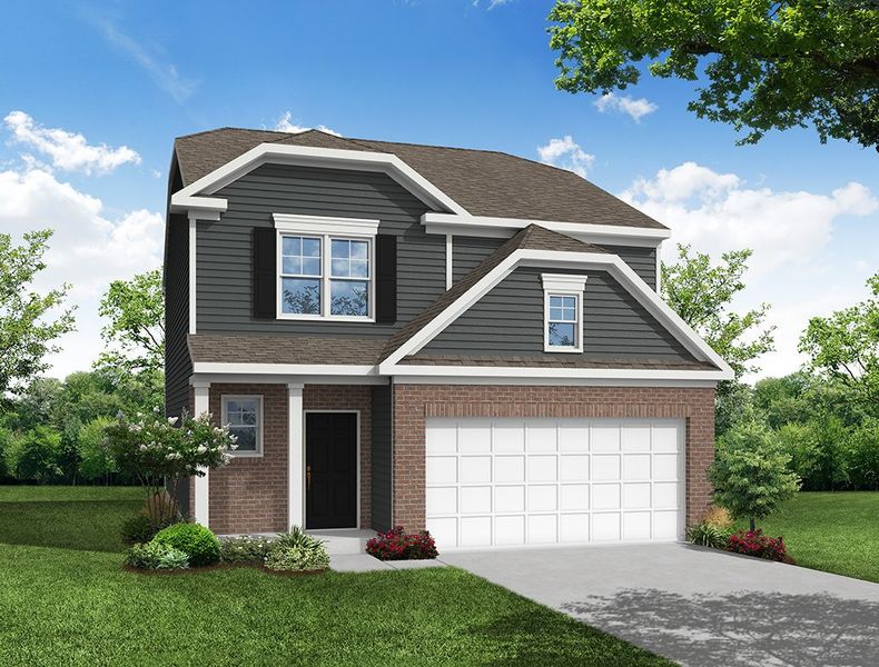 Representative exterior photo of a completed home built from the Ellerbe by Eastwood Homes in Ferry Grove, Lexington, SC (Image 7).