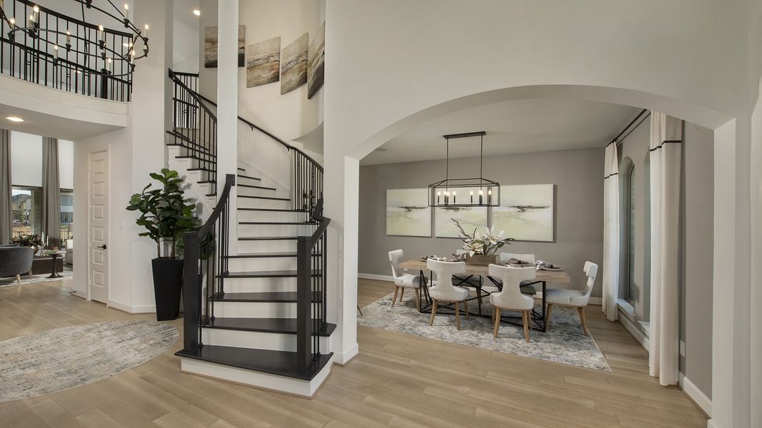 Furnished interior view inside a new home in Cross Creek Ranch 65', Fulshear (Image 4). Furnished interior view inside a new home in Cross Creek Ranch 65', Fulshear (Image 4).
