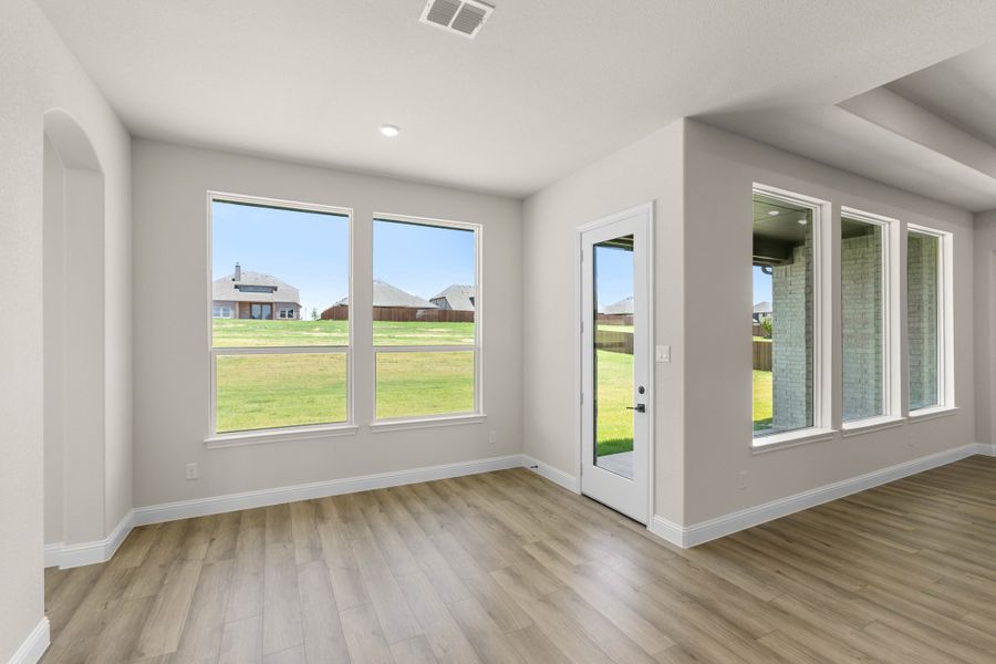 Spacious, unfurnished interior of a new home in Mockingbird Hills - Premiere Series, Joshua (Image 14). Spacious, unfurnished interior of a new home in Mockingbird Hills - Premiere Series, Joshua (Image 14).