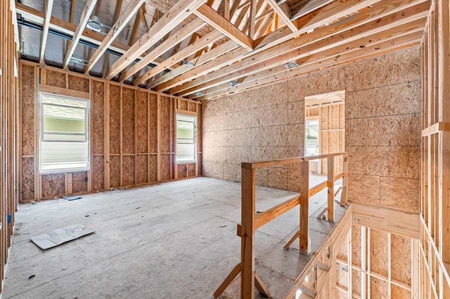 Game room or optional bedroom on second floor. Game room or optional bedroom on second floor.