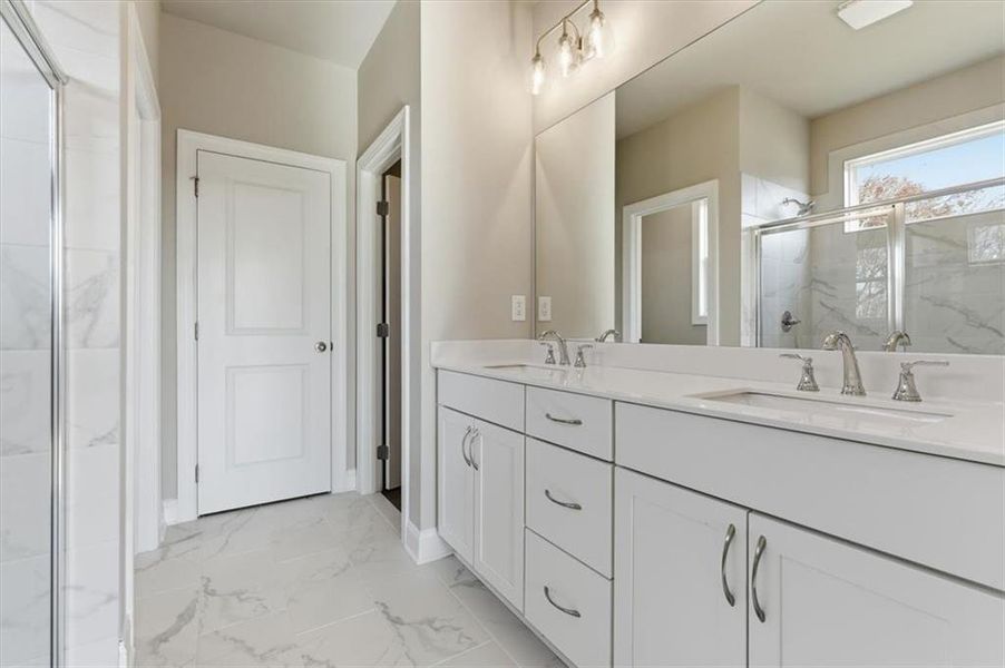 Furnished interior view inside a new home in Lakeside at Great Sky, Canton (Image 11).