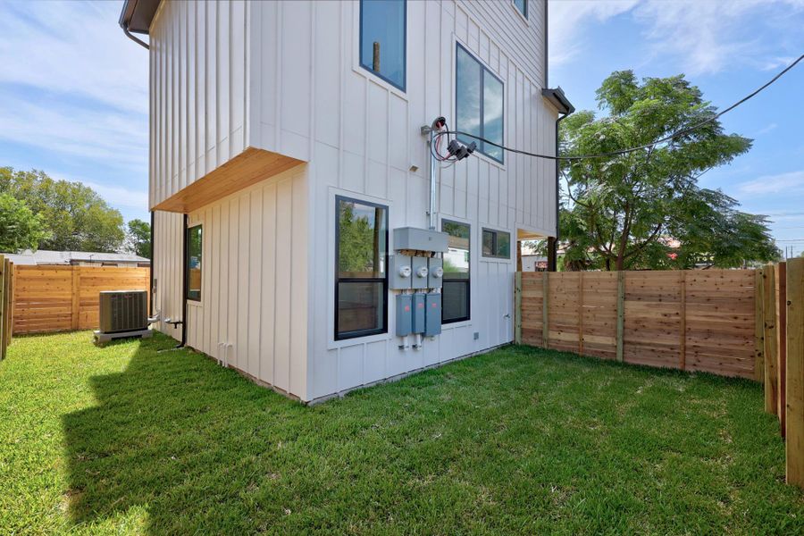Exterior details and patio area of a home in , Austin (Image 22).