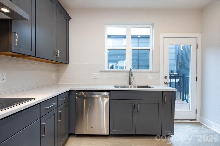 Access to the outdoor living from the kitchen