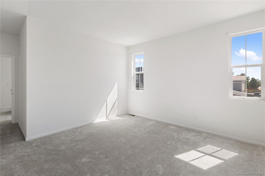 Upper level primary bedroom