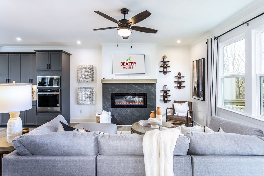 Representative furnished interior of a home built from the Brayton by Beazer Homes in Towne Village at Suwanee Dam, Sugar Hill (Image 4).