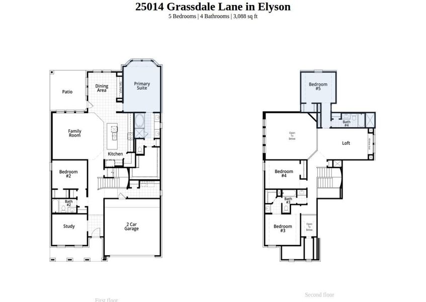 2D floor plan layout of this home in Elyson, Katy, TX (Image 2). 2D floor plan layout of this home in Elyson, Katy, TX (Image 2).