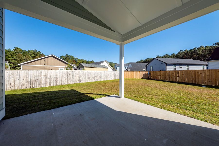 Exterior details and patio area of a home in , Huger (Image 3).