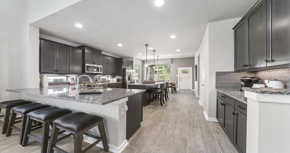 Furnished interior view inside a new home in Wood Leaf Reserve, Tomball (Image 9).