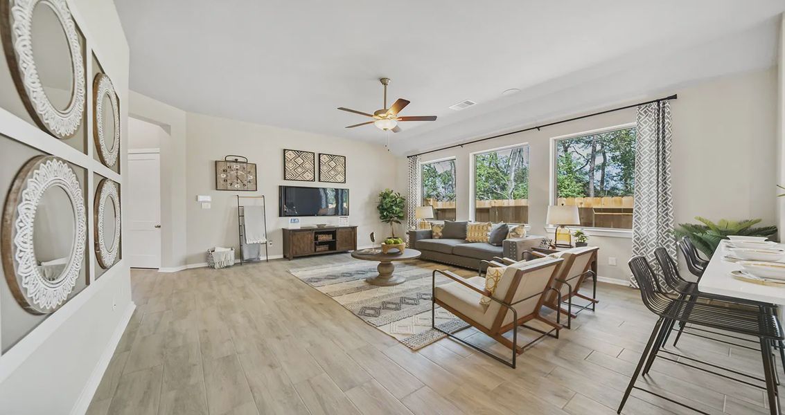 Representative furnished interior of a home built from the Middleton by Chesmar Homes in 50' Homesites at Jubilee, Hockley (Image 4).