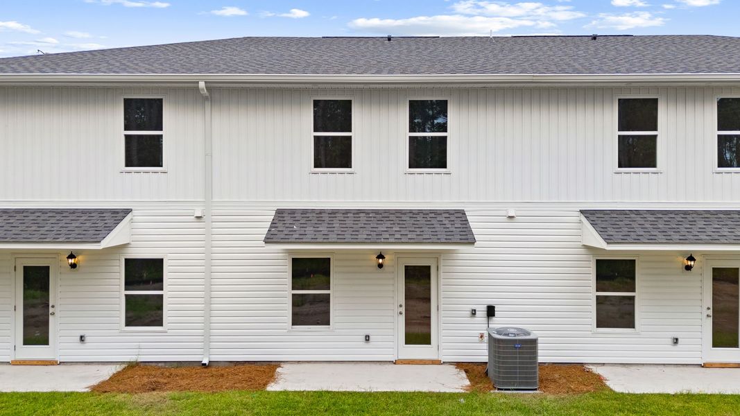 Exterior details and patio area of a home in Chateau Nemours, Port Saint Joe (Image 3). Exterior details and patio area of a home in Chateau Nemours, Port Saint Joe (Image 3).