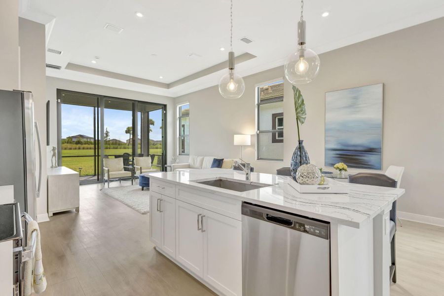 Furnished interior view inside a new home in , Port St. Lucie (Image 7).