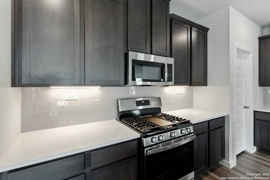 Furnished interior view inside a new home in August Fields, New Braunfels (Image 6).
