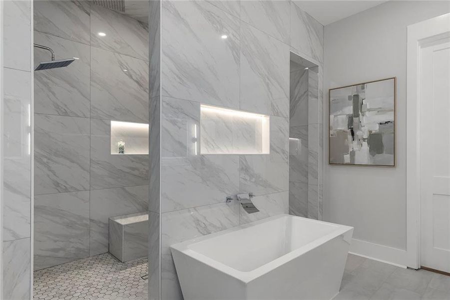 Furnished interior view inside a new home in , Atlanta (Image 48).