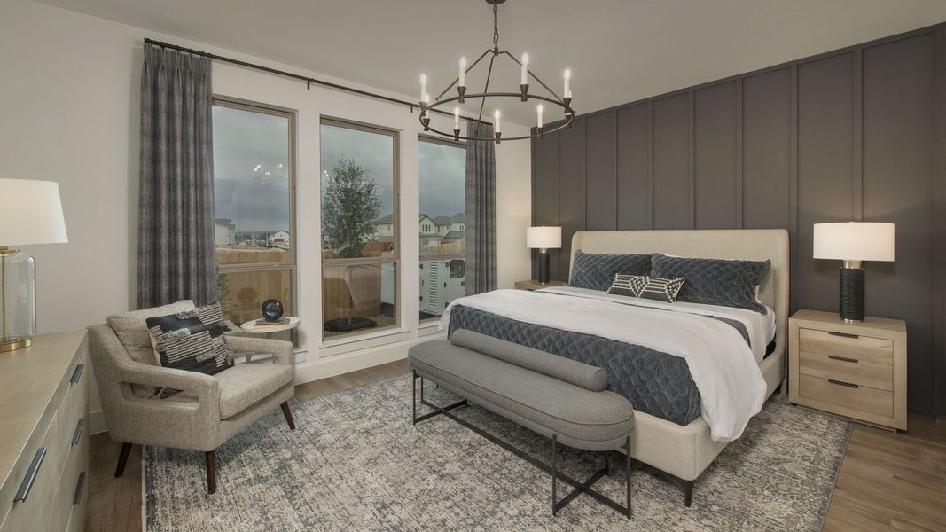 Furnished interior view inside a new home in Santa Rita Ranch Tierra Rosa, Liberty Hill (Image 12).