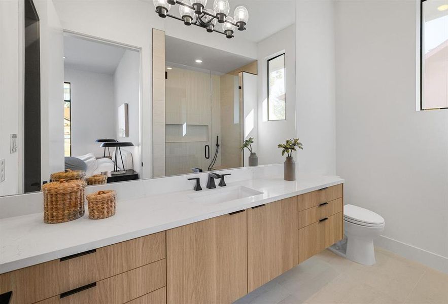 Furnished interior view inside a new home in , Farmers Branch (Image 32).