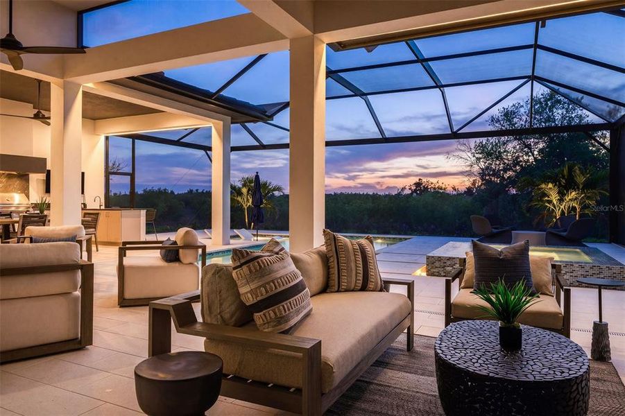 Exterior details and patio area of a home in , Sarasota (Image 15).