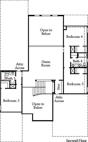 2D floor plan layout for the Bandera by Coventry Homes in Painted Tree, McKinney, TX (Image 5). 2D floor plan layout for the Bandera by Coventry Homes in Painted Tree, McKinney, TX (Image 5).