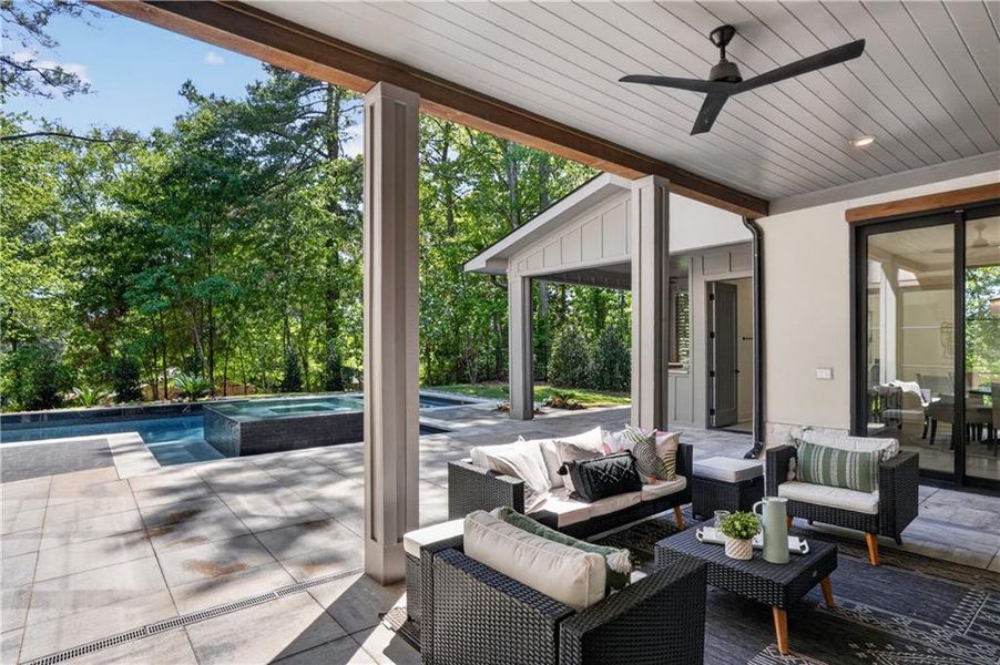 Exterior details and patio area of a home in , Alpharetta (Image 31).
