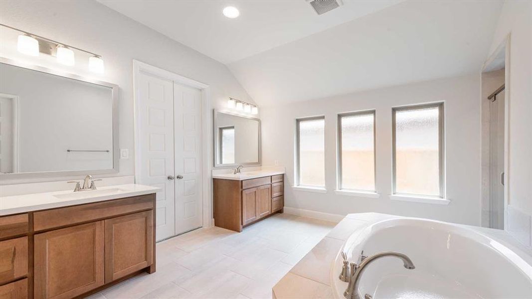 Furnished interior view inside a new home in The Heights At Uptown Celina 50', Celina (Image 9).