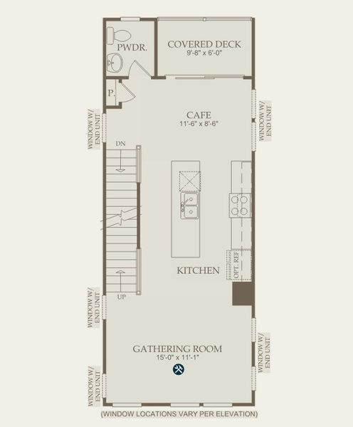 2D floor plan layout for the Evans by Pulte Homes in West End Heights, Charlotte, NC (Image 28).