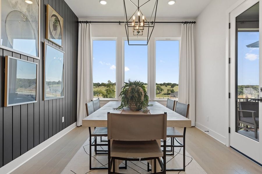 Furnished interior view inside a new home in Lagos Reserve, Manor (Image 10). Furnished interior view inside a new home in Lagos Reserve, Manor (Image 10).