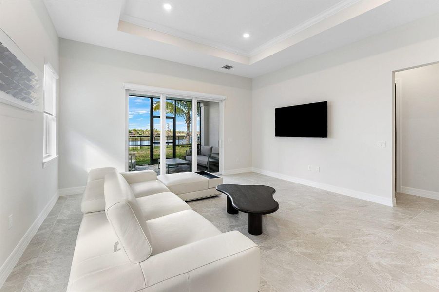Furnished interior view inside a new home in Avondale at Avenir, Palm Beach Gardens (Image 6).