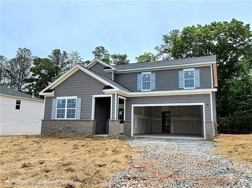 In-progress construction of a new home in Hawthorne Reserve, Dallas, GA (Image 13).