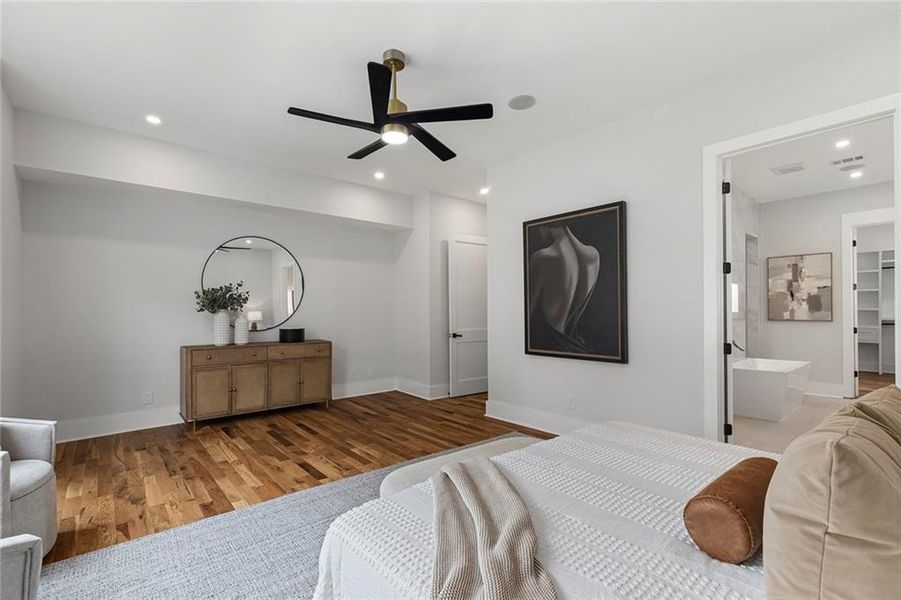 Furnished interior view inside a new home in , Atlanta (Image 46).