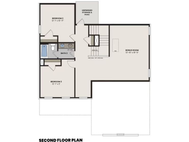 2D floor plan layout of this home in Heartland, Heartland, TX (Image 4).