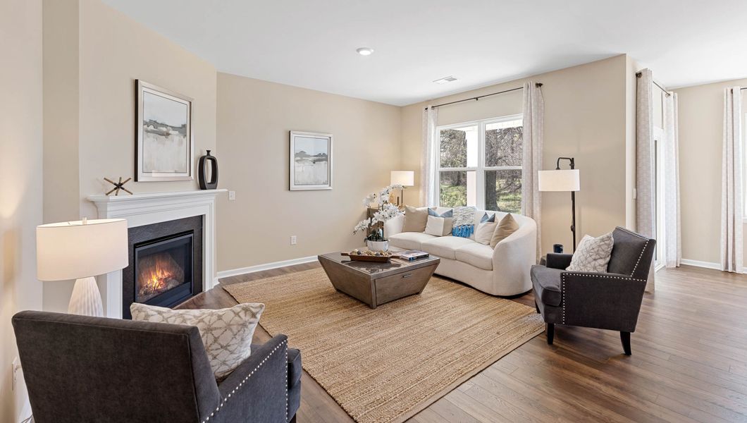 Representative furnished interior of a home built from the Aria by D.R. Horton in Spring Ridge, Anderson (Image 22).