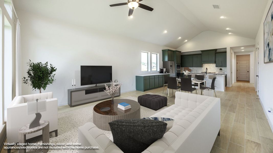 Furnished interior view inside a new home in Santa Rita Ranch - Tierra Rosa, Liberty Hill (Image 4).