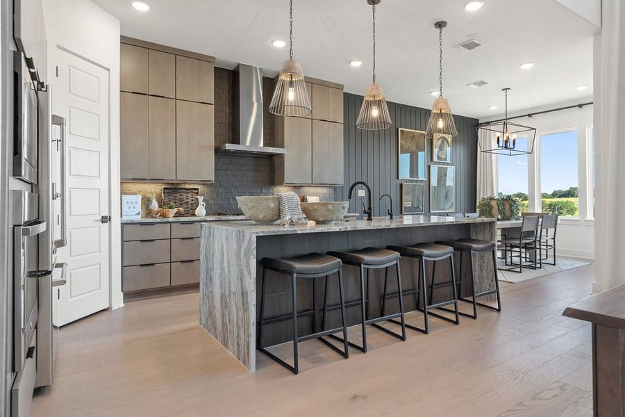 Furnished interior view inside a new home in Park Collection at Heritage, Dripping Springs (Image 9). Furnished interior view inside a new home in Park Collection at Heritage, Dripping Springs (Image 9).