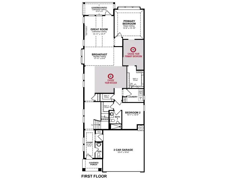 2D floor plan layout of this home in Amira, Tomball, TX (Image 2).