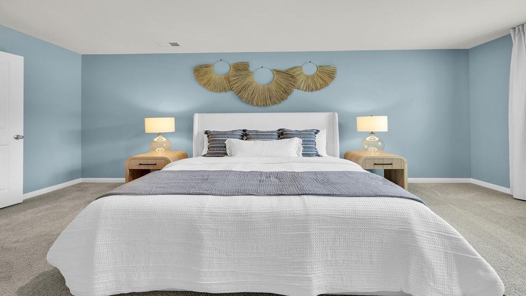 Furnished interior view inside a new home in The Cove at Mallard Crossing, Summerville (Image 24). Furnished interior view inside a new home in The Cove at Mallard Crossing, Summerville (Image 24).