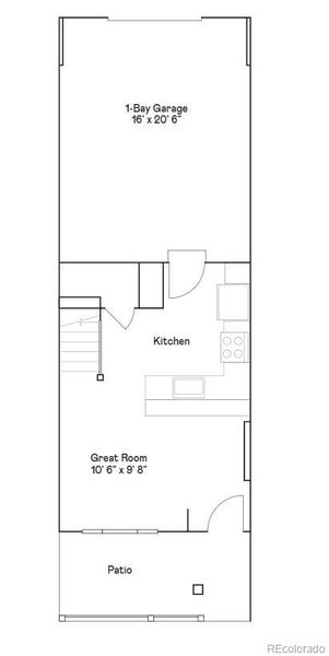 2D floor plan layout of this home in Parterre: The Parkside Collection, Thornton, CO (Image 1). 2D floor plan layout of this home in Parterre: The Parkside Collection, Thornton, CO (Image 1).