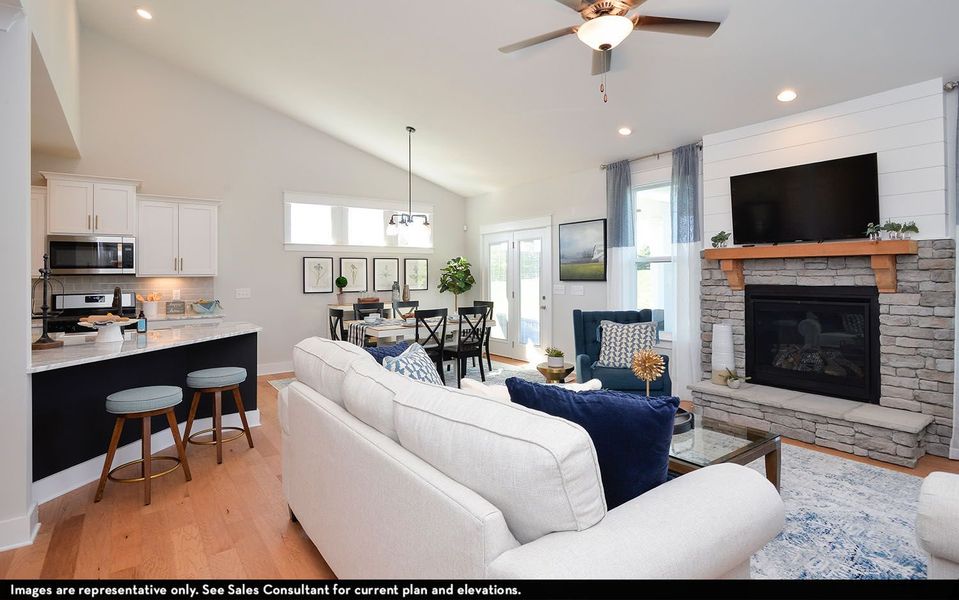 Furnished interior view inside a new home in McCain's Station, Gallatin (Image 10).