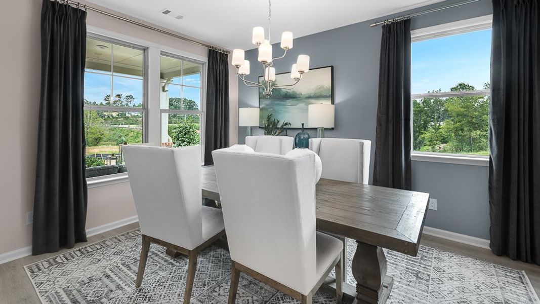 Furnished interior view inside a new home in Stratford Hills, Ball Ground (Image 13). Furnished interior view inside a new home in Stratford Hills, Ball Ground (Image 13).