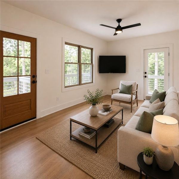 Furnished interior view inside a new home in , Gainesville (Image 14). Furnished interior view inside a new home in , Gainesville (Image 14).