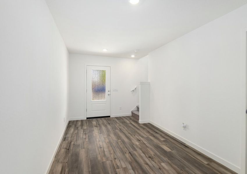 A spacious foyer welcomes you home.