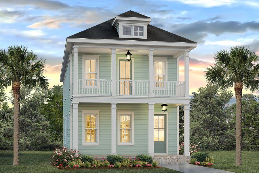 Representative exterior photo of a completed home built from the Bluffton by Homes by Dickerson in Nexton, Summerville, SC (Image 1). Representative exterior photo of a completed home built from the Bluffton by Homes by Dickerson in Nexton, Summerville, SC (Image 1).