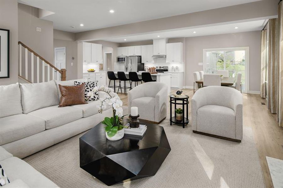 Representative furnished interior of a home built from the Powell by Ryan Homes in Muirwood, Murfreesboro (Image 7).